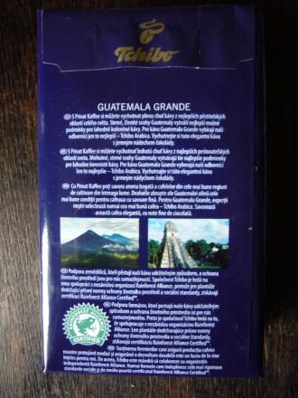 Tchibo - Privat Kaffee Guatemala Grande gemahlen 250g - zadní strana